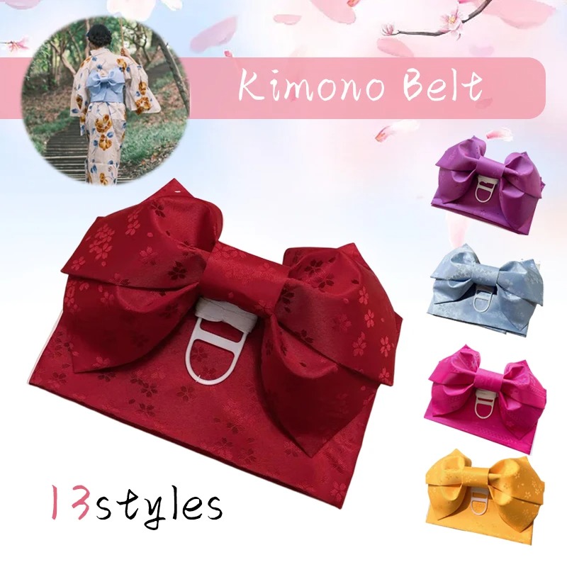Kimono Yukata Cotton - Estilo japonês quimono obi espartilho cinto