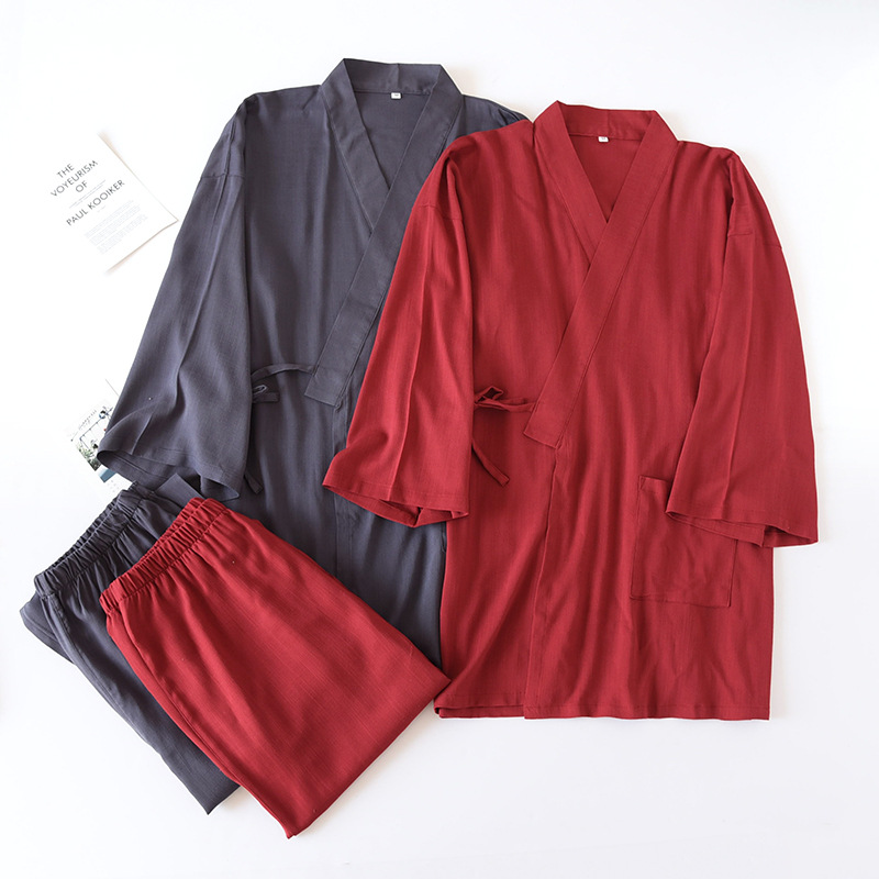 2 peças homens roupas tradicio - Kimono Yukata Cotton avaliação e preço