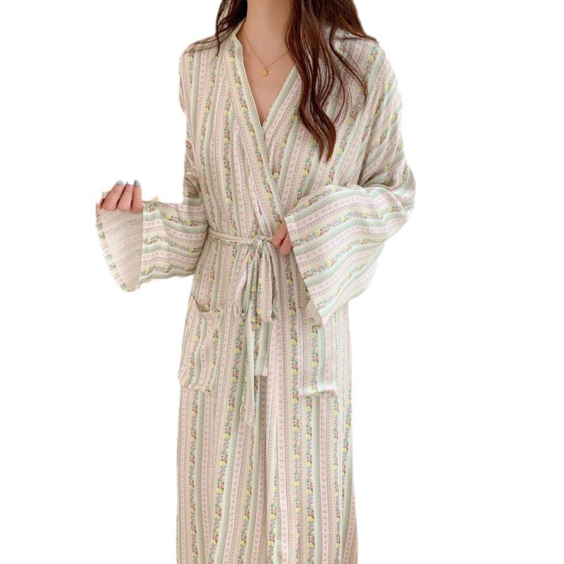 Coreano ins quimono robe pijam - Kimono Yukata Cotton avaliação e preço