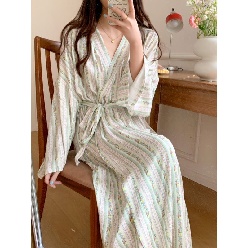 Coreano ins quimono robe pijam - Kimono Yukata Cotton avaliação e preço