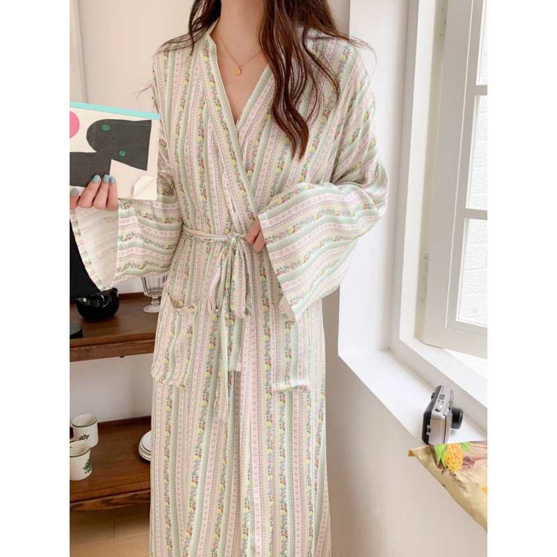 Coreano ins quimono robe pijam - Kimono Yukata Cotton avaliação e preço