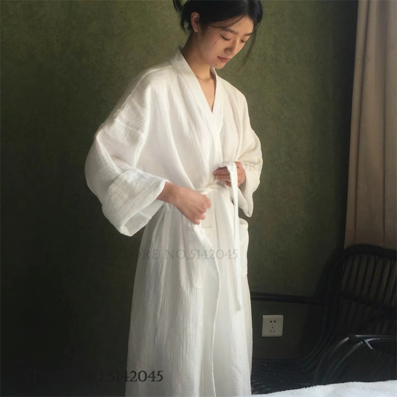 Roupão Longo de Casal em Gaze  - Kimono Yukata Cotton avaliação e preço