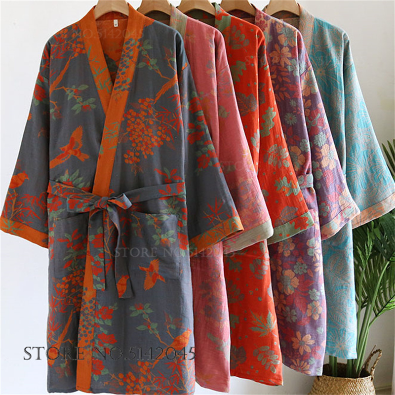 Feminino japonês retro kimono  - Kimono Yukata Cotton avaliação e preço
